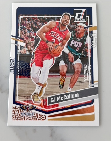 2022 Donruss #129 CJ McCollum — front