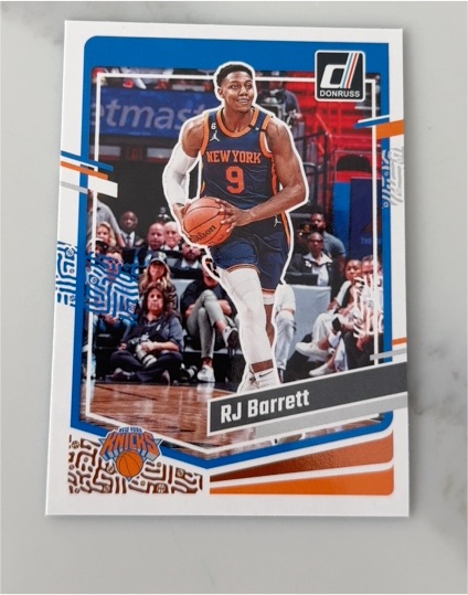 2022 Donruss #9 RJ Barrett — front