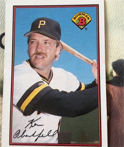 1985 Bowman #123 Ken Oberkfell — front