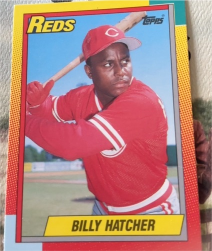 1990 Topps #100 Billy Hatcher — front