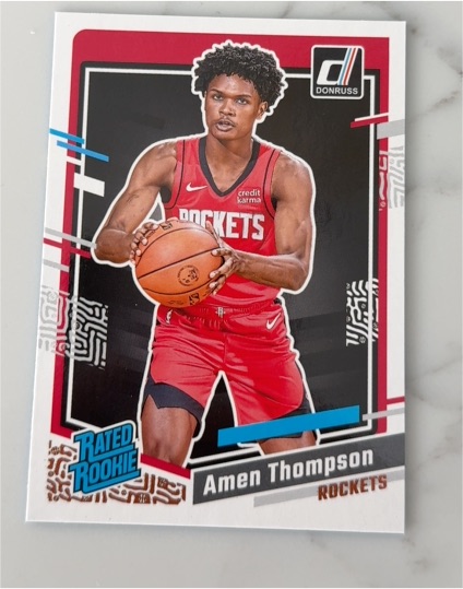 2022 Donruss Rated Rookie Amen Thompson — front