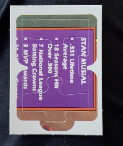 Stan Musial Baseball Card — front