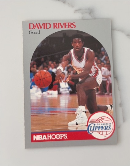1990 NBA Hoops #64 David Rivers — front