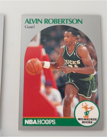 1990 NBA Hoops Alvin Robertson Milwaukee Bucks #Guard — front