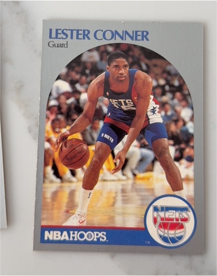 1990 NBA Hoops Lester Conner — front