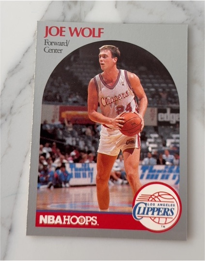 1990 NBA Hoops #110 Joe Wolf — front