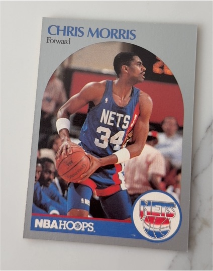 1990 NBA Hoops #34 Chris Morris — front