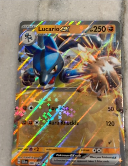 2013 Pokémon XY Evolutions #52 Lucario EX — front