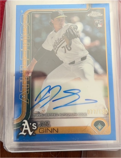 2021 Topps Chrome #ATH-150 J.T. Ginn — front