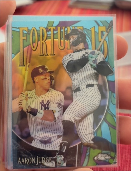 2022 Topps Chrome #15 Aaron Judge — front