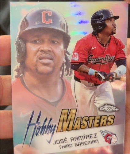 2022 Topps Chrome Hobby Masters #HM-JR José Ramírez — front