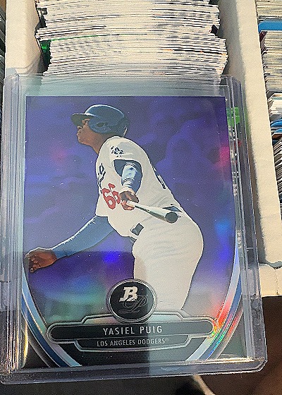 2013 Bowman #BP-YP Yasiel Puig — front