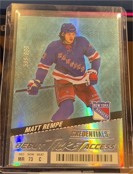 1997 Upper Deck Credentials #536 Matt Rempe — front