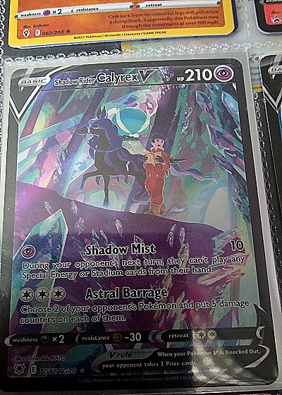2022 Pokémon TCG #177 Shadow Rider Calyrex V — front
