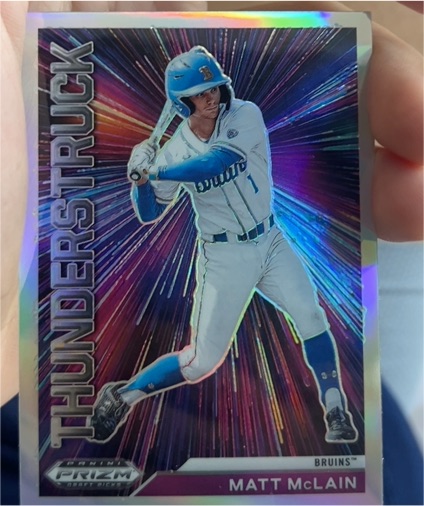 2023 Panini Prizm Draft Picks Thunderstruck #Matt McLain — front