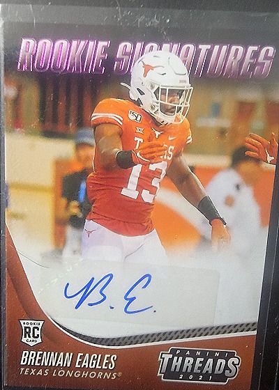 2021 Panini Threads Rookie Signatures Brennan Eagles — front