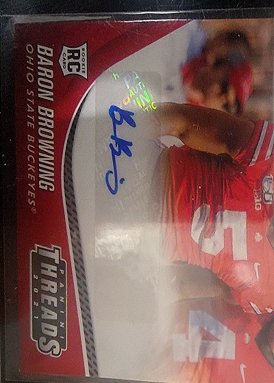 2021 Panini Threads RC Baron Browning — front