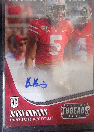 2021 Panini Threads Baron Browning — front