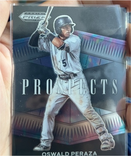 2022 Panini Prizm Draft Picks Prospects Oswald Peraza — front