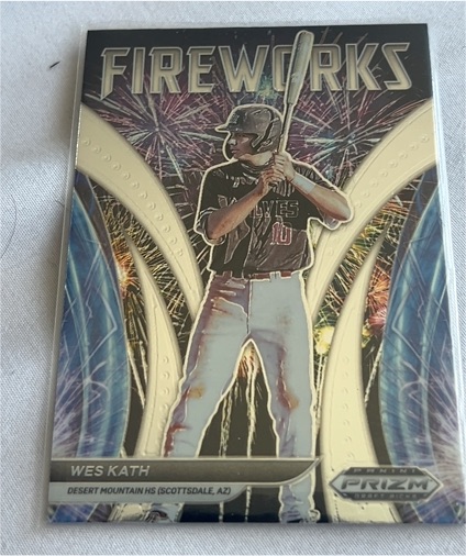 2022 Panini Prizm Fireworks Wes Kath — front