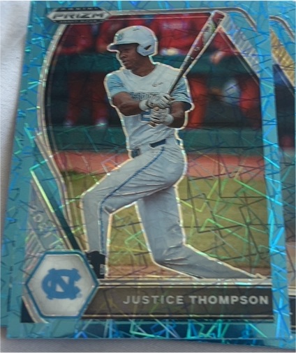 2020 Panini Prizm # Justice Thompson — front