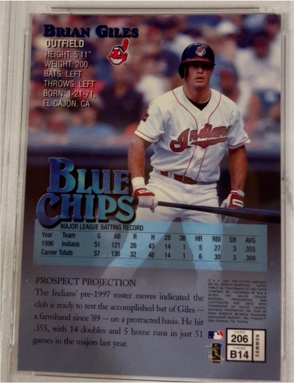 1997 Topps #206 Brian Giles — front