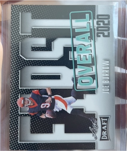 2020 Leaf Draft #Overall Joe Burrow — front