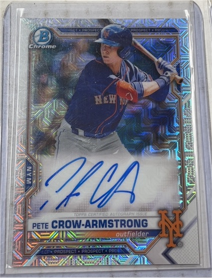 2021 Bowman Chrome #BCP-CA Pete Crow-Armstrong — front
