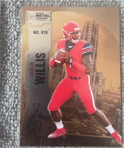 2022 Skybox Metal Universe Champions #019 Malik Willis — front