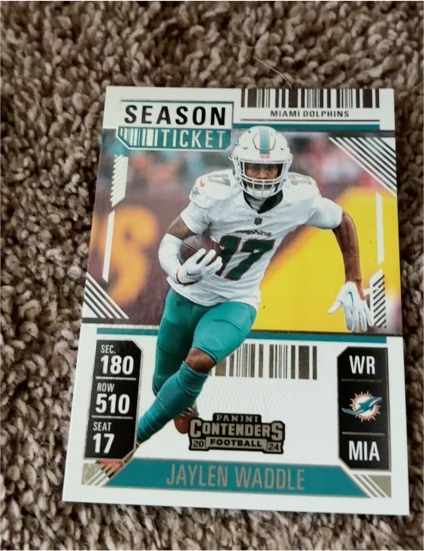 2024 Panini Contenders Season Ticket Jaylen Waddle — front