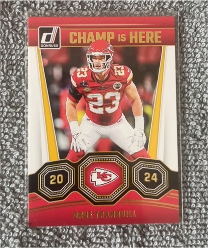 2024 Donruss Champ is Here Drue Tranquill — front