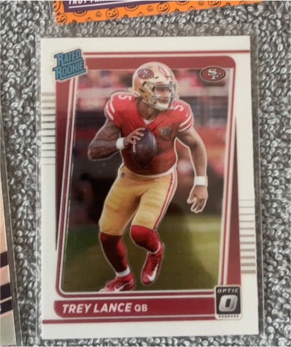 2021 Donruss Optic #202 Trey Lance — front