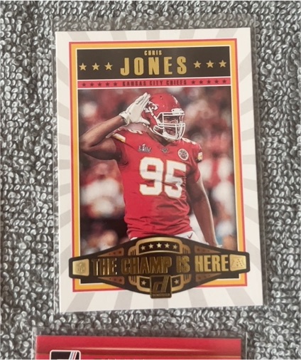 2021 Donruss The Champ Is Here Chris Jones — front