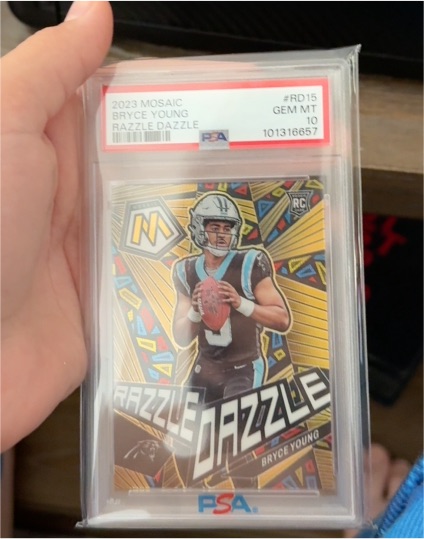 2023 Mosaic #RD15 Bryce Young Razzle Dazzle — front
