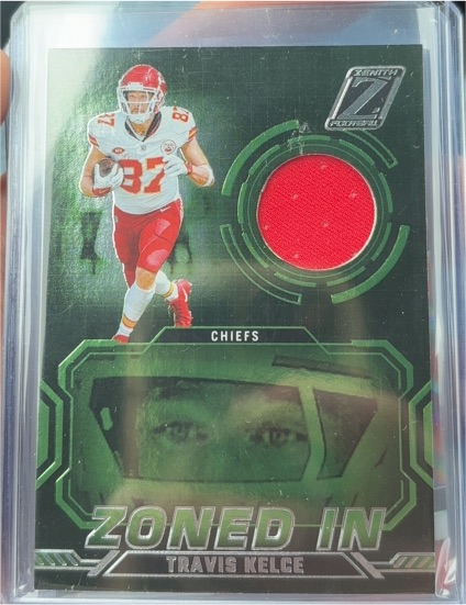 2021 Panini Zenith Zoned In #ZI-TK Travis Kelce — front