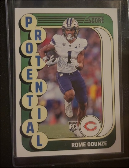 2022 Score #P-RO Rome Odunze Potential Rookie Card — front