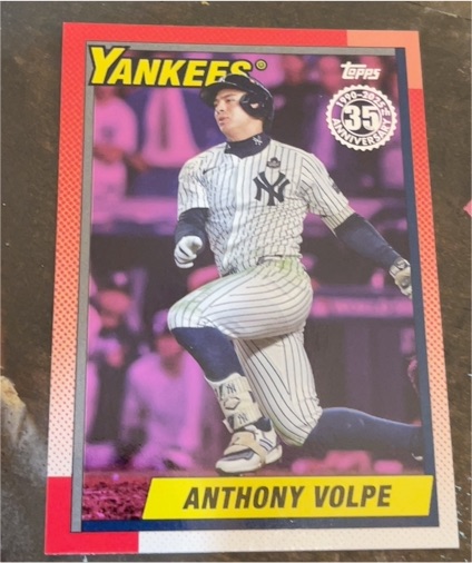 2022 Topps #35 Anthony Volpe — front