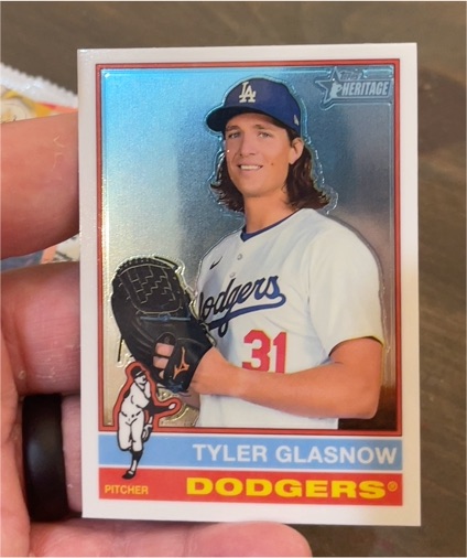 2023 Topps Heritage #31 Tyler Glasnow — front