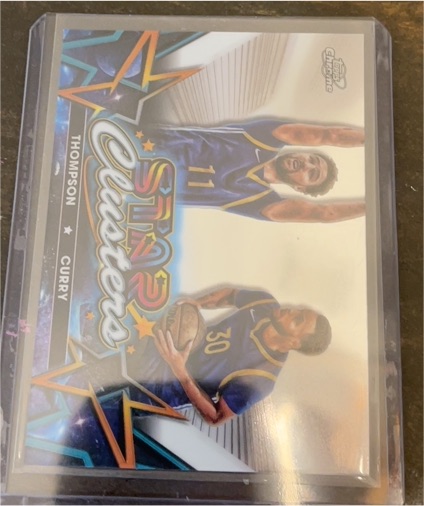 2013 Topps Chrome Star Clusters #SDA-KTSC Klay Thompson, Stephen Curry — front