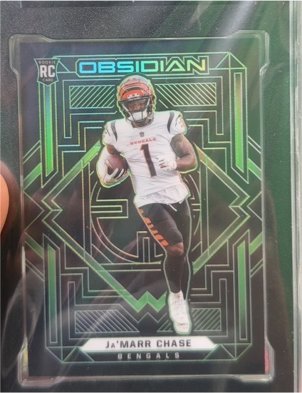 2021 Obsidian Ja'Marr Chase Rookie Card — front