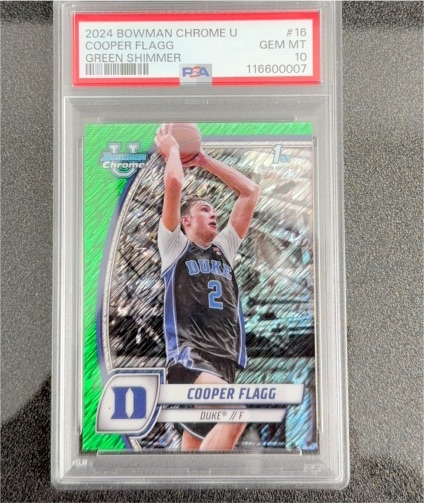 2024 Bowman Chrome #16 Cooper Flagg — front