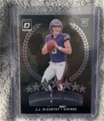 2022 Donruss Optic Rookie Holograms #J.J. McCarthy — front