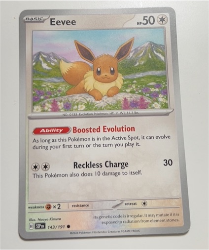 2024 Pokemon #143 Eevee — front