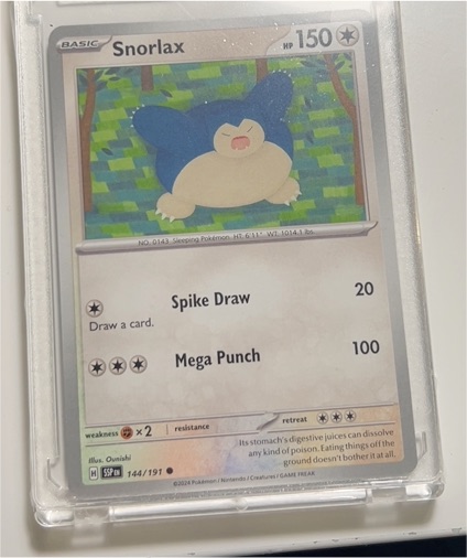 2024 Pokémon Holo Rare #144 Snorlax — front