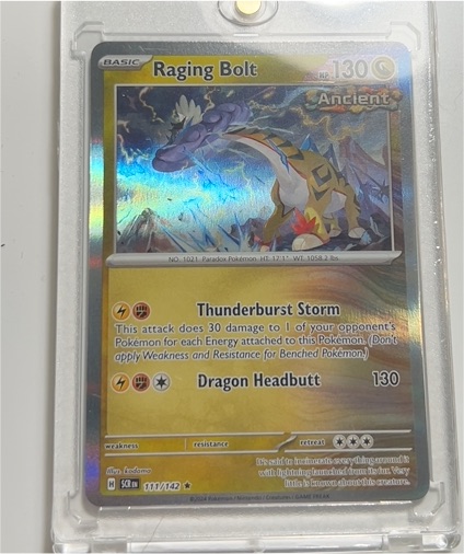 2020 Pokémon SWSH #111 Raging Bolt Ancient — front
