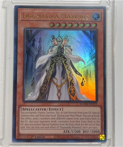 2020 Yu-Gi-Oh! BLAR-EN129 Dogmatika Maximus — front