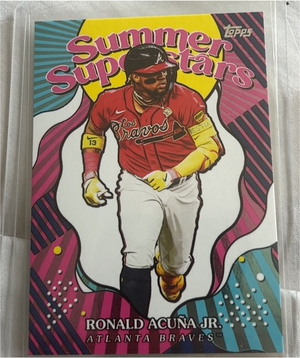 2023 Topps Summer Superstars Ronald Acuna Jr. — front