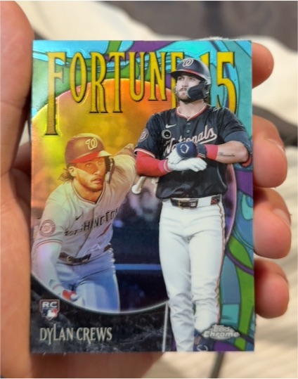 2022 Topps Chrome Fortune F15 #F15 Dylan Crews — front