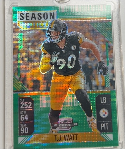 2024 Panini Contenders Optic #252 T.J. Watt — front