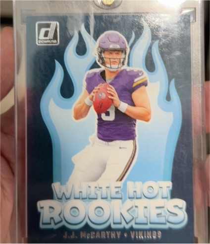 2023 Donruss White Hot Rookies J.J. McCarthy — front